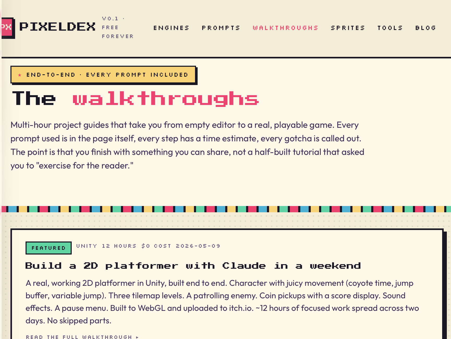 Pixeldex screenshot